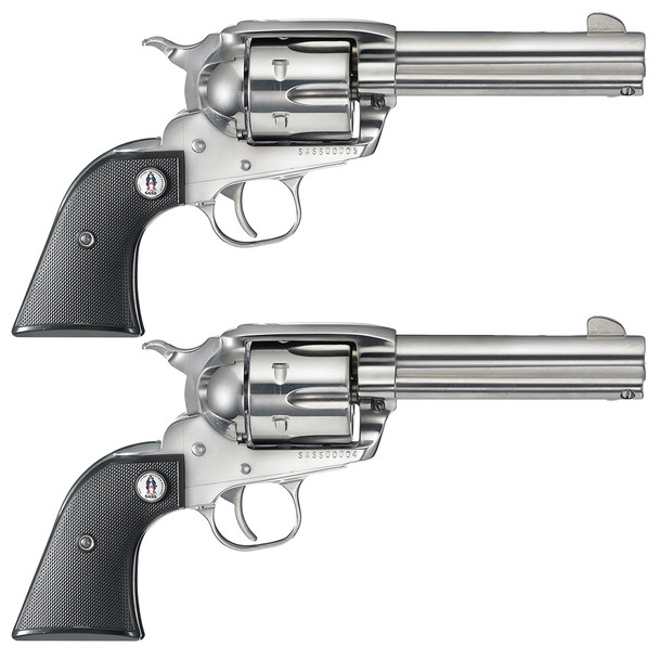 RUGER Vaquero SASS 357 Mag 4.62in 6rd High-Gloss Stainless Revolvers (5133)