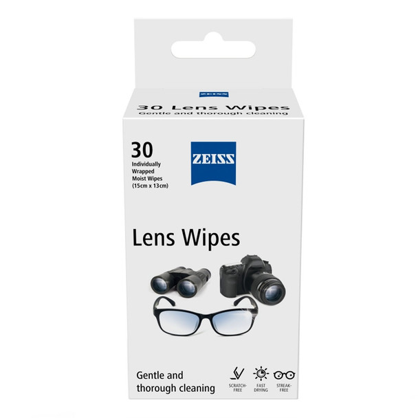 ZEISS 30ct Box Lens Wipes (000000-2462-614)