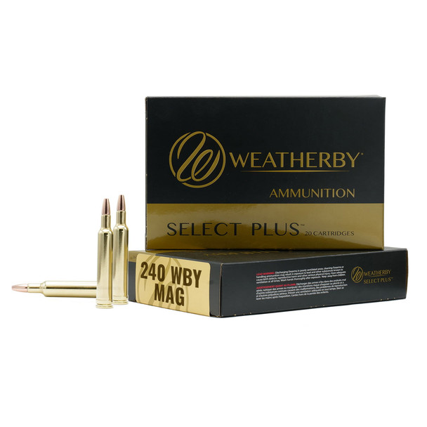 WEATHERBY Select Plus 240 Wby Mag 72gr Hammer Custom 20rd/Box Rifle Ammo (M24072HCB)
