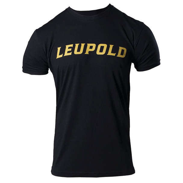 LEUPOLD Men's Wordmark Black Tee, XL (180241)