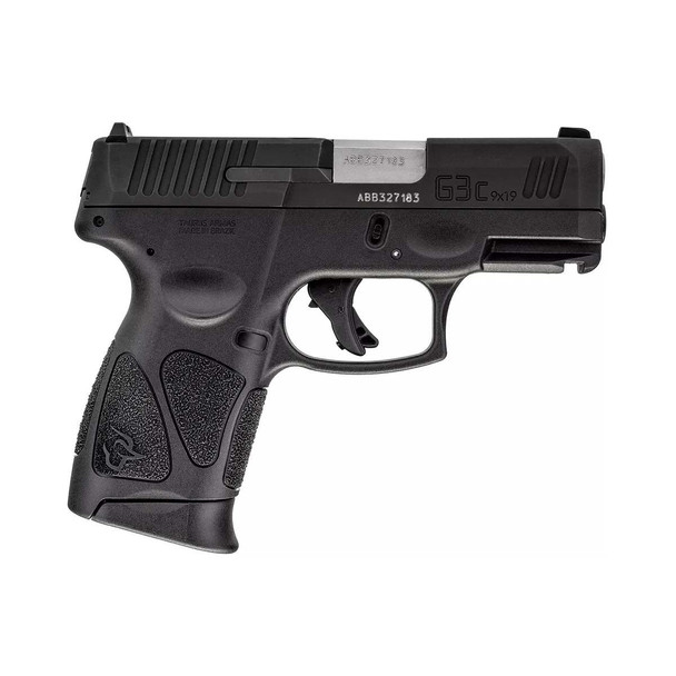 TAURUS G3C 9MM 3.26in 10+1rd Black Slide and Frame Striker Fired Semi-Auto Pistol (1-G3C931-2x10)