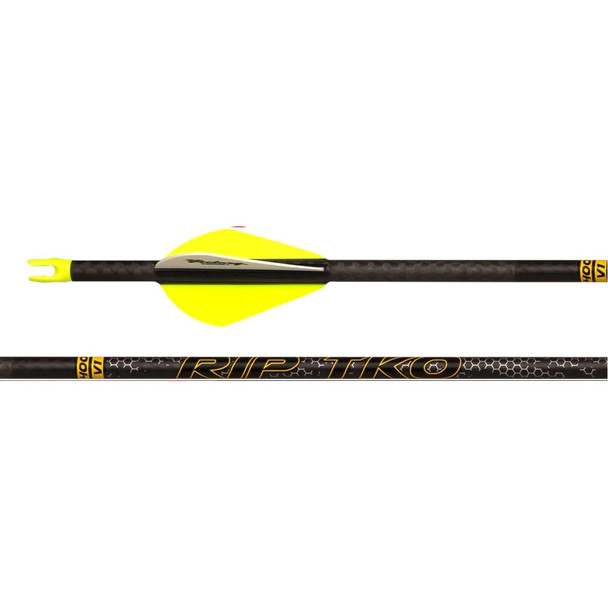 VICTORY ARCHERY RIP TKO Elite Low Torque Fletched Arrows, 6-Pack (RIPTKE-250FB-6)