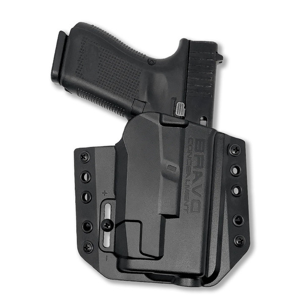 BRAVO CONCEALMENT OWB BCA 3.0 Light Bearing RH Black Holster for Glock 19, 23, 32 / TLR-7A (BC30-1010)