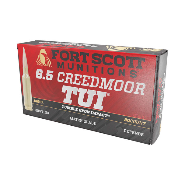 FORT SCOTT MUNITIONS 6.5 Creedmoor SCS TUI 130 Gr 20rd Rifle Ammunition (6.5CM-130-SCV2)