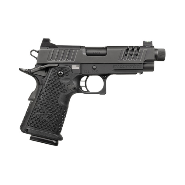 STACCATO 2011 Staccato C2 9mm 4.5in Threaded Optic Ready DLC 16rd Pistol (10-1101-000302-01)