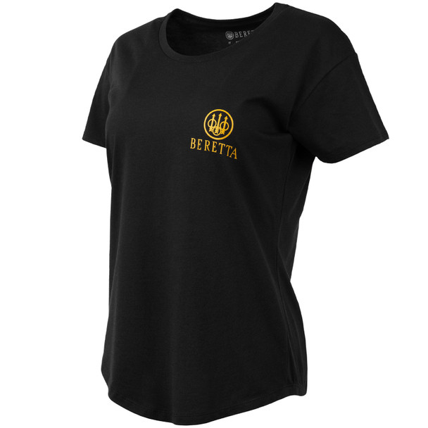 BERETTA Women's Aeon Black Short Sleeve T-Shirt (TS108T18900999 )