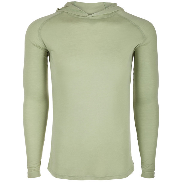 DRAKE Men's Hunter Creek Bamboo Desert Sage Heather Long Sleeve Hoodie (DS1635-DSH)