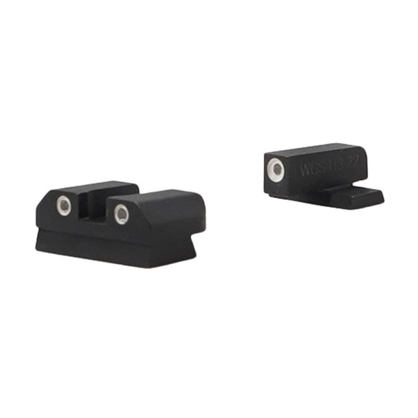 WILLIAMS Triton Classic Series White Front/Rear Night Sights for Sig P-Series with #8 Front / #8 Rear (625399)