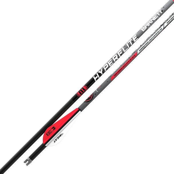 BARNETT CROSSBOWS Hyperflite 22in Red/White 10-Pack Arrows (BAR20043+BAR20043)