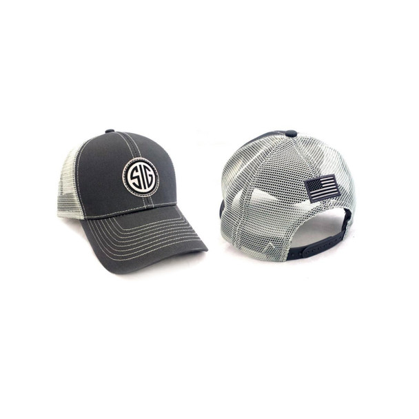 SIG SAUER Mark Woven Patch Trucker Hat SG-HAT-MARKPATCH display picture 1