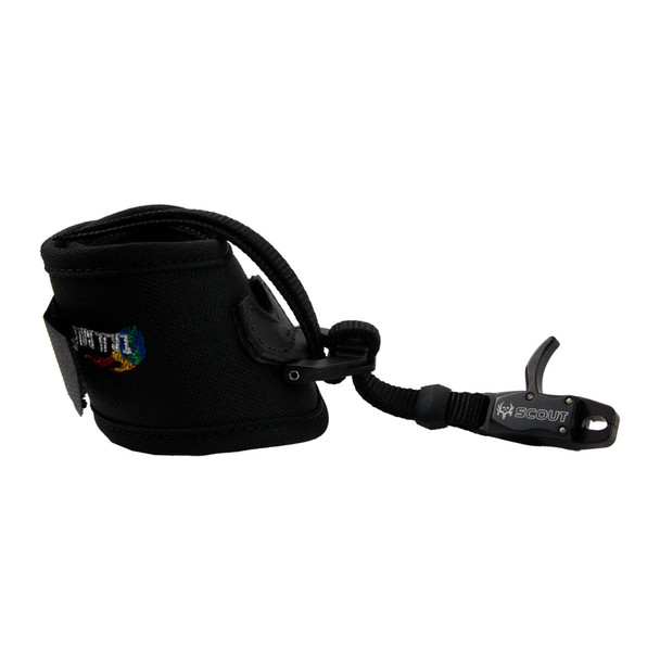 T.R.U. BALL ARCHERY Bone Collector Scout Large Black Release Aid With Velcro Strap (BCSV-BK-L)