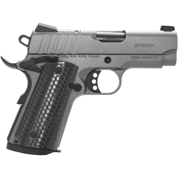 EUROPEAN AMERICAN ARMORY Girsan MC1911SC Influencer 9mm 3.4in 7rd Tungsten Semi-Auto Pistol (391140)