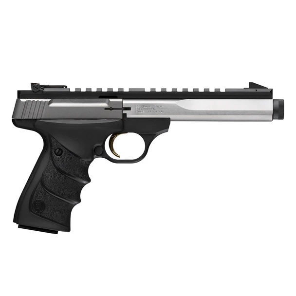 BROWNING Buck Mark Contour Stainless 22LR 5.9in 10rd Suppressor Ready Semi-Auto Pistol (51589490)