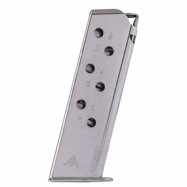 MECGAR Walther PPK/S .380 ACP 7rd Nickel Magazine (MGWPPKSSTN)