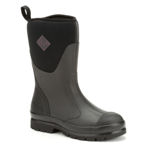 Open-box: MUCK BOOT COMPANY Womens Chore Mid Boots, Color: BLACK, Size: 10 (WCHM-000-BLK-100_7) - Damaged package