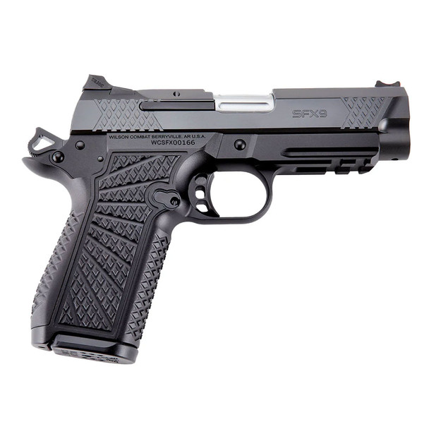 WILSON COMBAT SFX9 Compact 9mm 4in 2x 15rd Mags Black DLC Pistol (SFX9-CPR4)