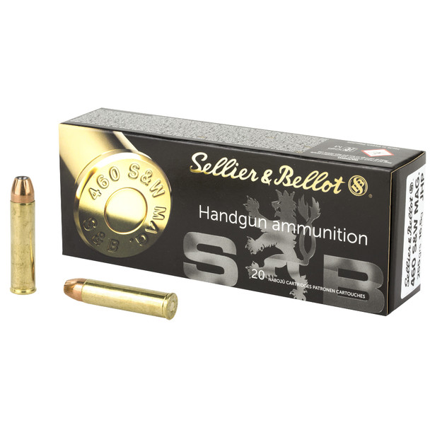 SELLIER & BELLOT .460 S&W Mag 255 gr JHP, 20 Rd/Box (SB460B)