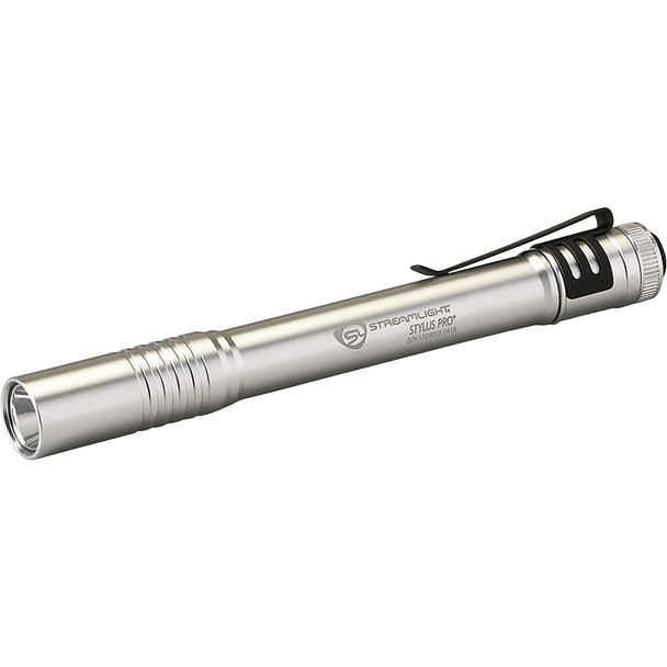 STREAMLIGHT Stylus Pro Silver Clam 100 Lumens White LED Penlight (66121)