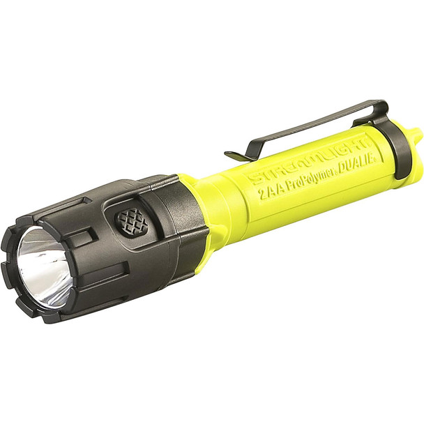 STREAMLIGHT 2AA Dualie 175 Lumens Yellow Flashlight with 2 AA Alkaline Batteries (67751)