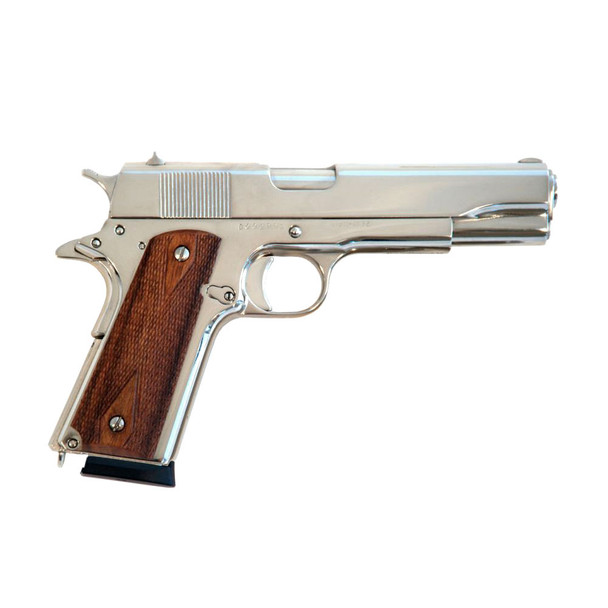 CIMARRON 1911 Government Issue .45 ACP 5in 8rd Nickel Semi-Automatic Pistol (1911N00)