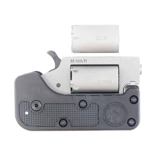 STANDARD MANUFACTURING Switch Gun .22 WMR And .22 LR .75in 5rd Silver/Black Folding Revolvers Combo (SWITCHGUNCOMBO)