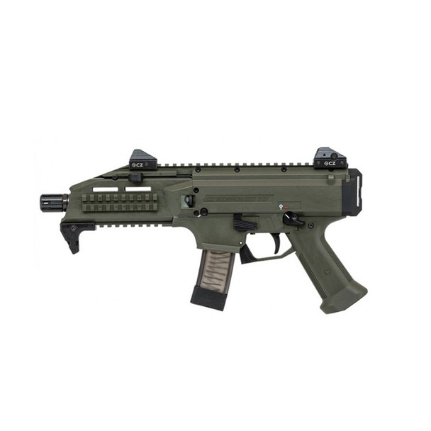 CZ Scorpion EVO 3 S1 9mm 7.72in 10rd OD Green Semi-Automatic Pistol (01355)