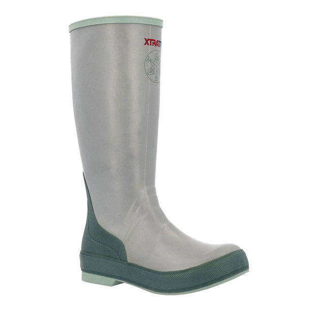 XTRATUF Women's Legacy Salmon Sisters 15in Gray/Dark Forest/Octopus Print Boots (XWL1OP)