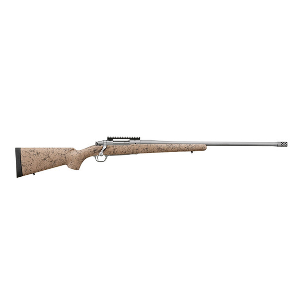 RUGER Hawkeye FTW Hunter 6.5 PRC 24in Threaded Barrel 4rd HS Precision Tan/Black Speckled Bolt-Action Rifle (57153)