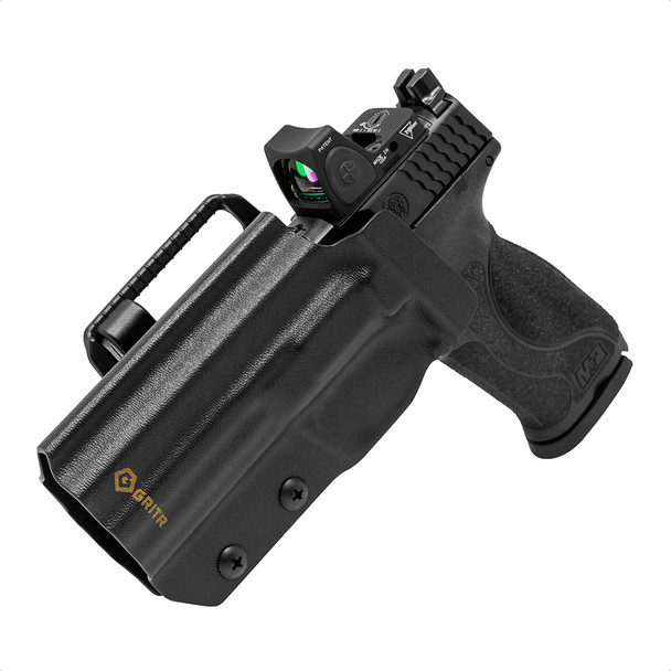 GRITR OWB Kydex Left Hand Pistol Holster Fits Smith & Wesson M&P9/M&P40