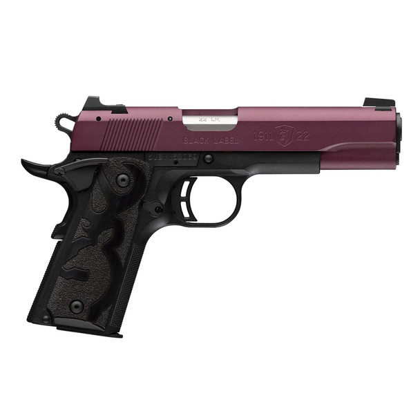 BROWNING 1911-22 Black Label Full Size .22LR 4.25in 10rd Black Cherry Semi-Automatic Pistol (51061490)