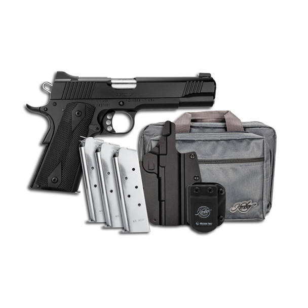 KIMBER Custom LW 1911 45ACP 5in (3) 7rd Mag Semi-Automatic Pistol w/ Mission First Holster & Range Bag (3700812)