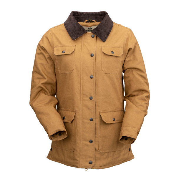 OUTBACK TRADING Ladies Gidley Tan Canvas Jacket (29862-CVS)