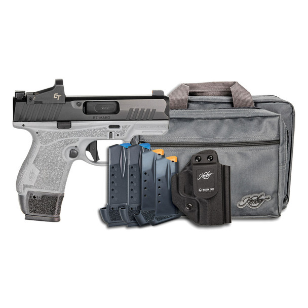 Kimber America R7 Mako 9mm 3.37in Night Sights With MFT Holster And Range Bag 1x13rd / 3x15rd / 1x11rd Gray/Black Pistol (3800038)