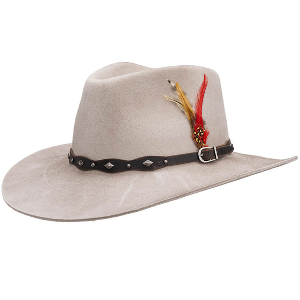 OUTBACK TRADING Troubadour Silverbelly Hat (13219-SIL)