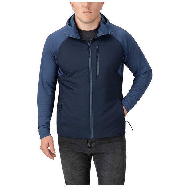 VERTX Men's Manitou Dark Sky/Open Water Blue Hooded Jacket (F1-VTX8855-DSK/OWB)