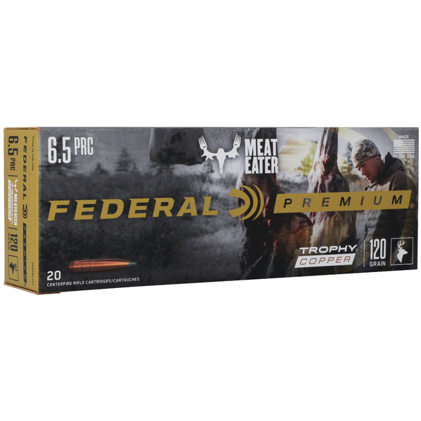 FEDERAL Centerfire Rifle Ammunition 6.5 Prc 120gr Trophy Copper (P65PRCTC1)