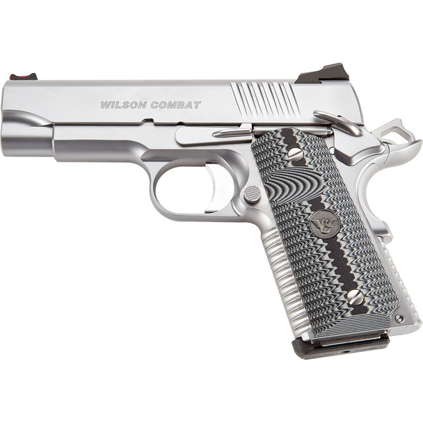 WILSON COMBAT ACP Compact 9mm 4in 1x8rd/2x10rd AMBI Safety Stainless Pistol (ACP-CP-9A-SS)