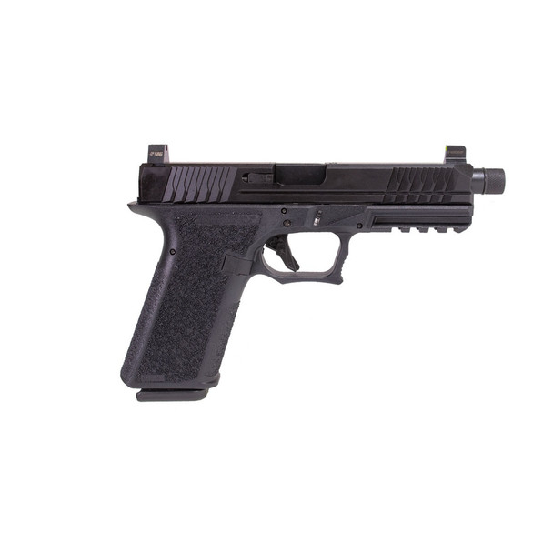 POLYMER80 P80 PFS9 9mm Luger 4.49in 10rd Black Night Sights Semi-Automatic Pistols (P80PFS9CMPTNSBLK10)