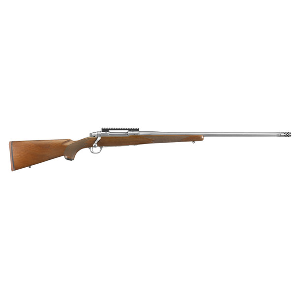 RUGER Hawkeye Hunter 7mm PRC 24in 5/8x24 Threads 3rd Stainless/Walnut Rifle (57144)