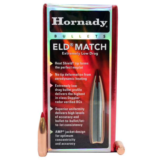 HORNADY 6.5mm 120Gr ELD Match Rifle Bullets (26175)
