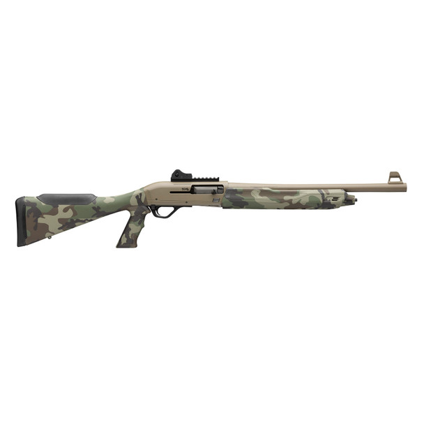 WINCHESTER REPEATING ARMS SX4 Extreme Defender Woodland Camo/FDE 12ga 3in Chamber 4rd 18.5in Semi-Auto Shotgun w/ 3 Chokes (511321395)