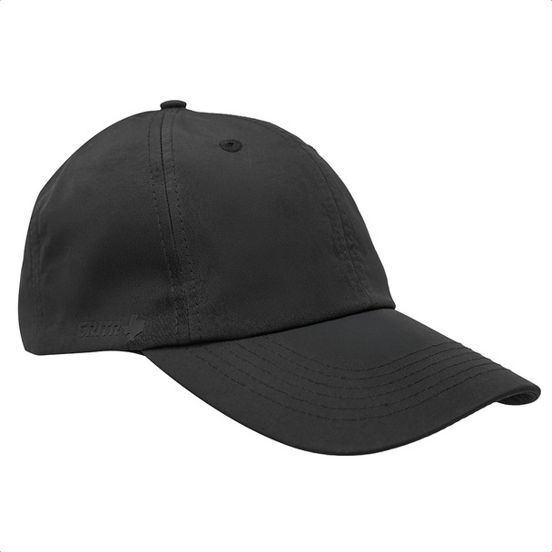 GRITR One Size Casual Trucker Hat w/ Curved Visor, Black