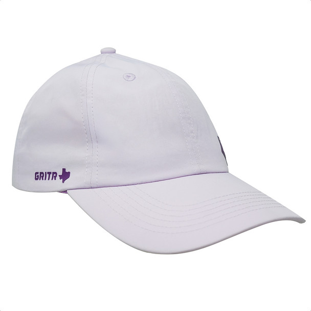 GRITR One Size Casual Trucker Hat w/ Curved Visor, Lilac