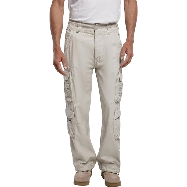 BRANDIT INDIVIDUAL WEAR Men's Authentic Old White Cargo Pants (1003-10012)