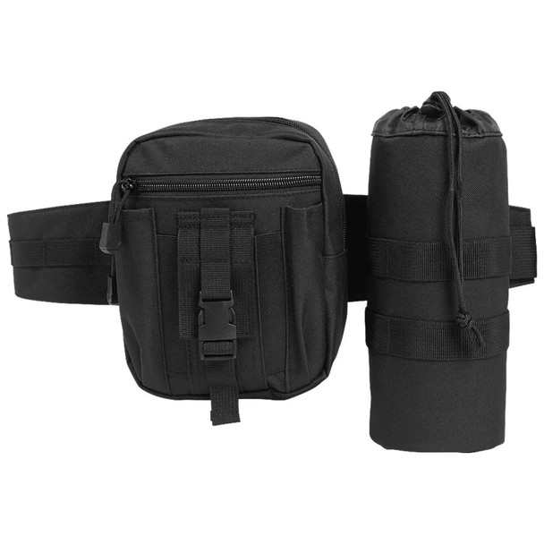 BRANDIT INDIVIDUAL WEAR Black Waist Pack with Bottle (8062-11002-OS)