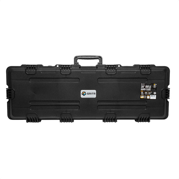 GRITR 39" Tactical TSA Approved Hard Rifle Case with Foam Padding, Black