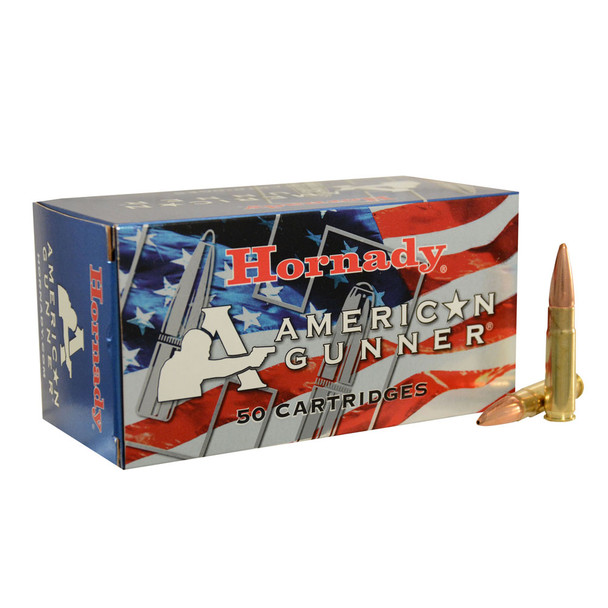 HORNADY American Gunner 300 Blackout 125Gr HP Match 50Rd Box Ammo (80897)
