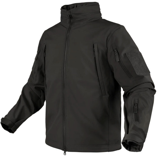 CONDOR OUTDOOR Men's Summit Black Softshell Jacket (602-002)