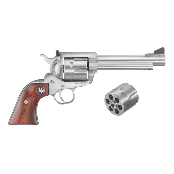 RUGER Blackhawk Flattop 357/9mm 5.5in 6rd SS/Wood Single-Action Revolver (5247)