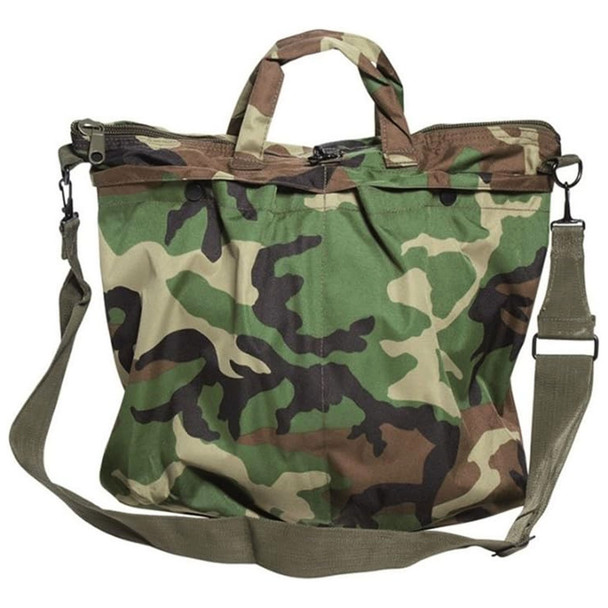 MIL-TEC Flyer Woodland Camo Helmet Bag (13826020)